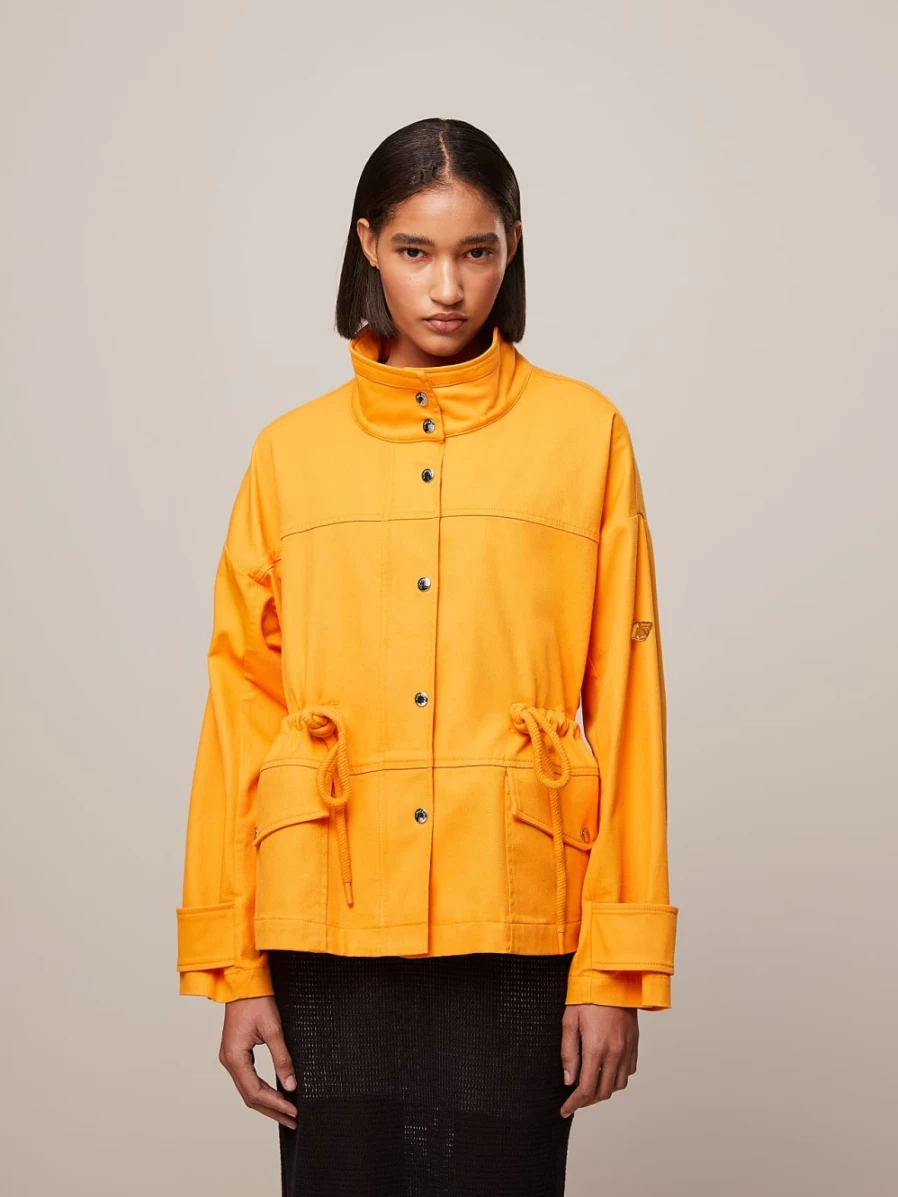 AlphaTauri Women's Warm Yellow Water-Resistant Cotton Jacket