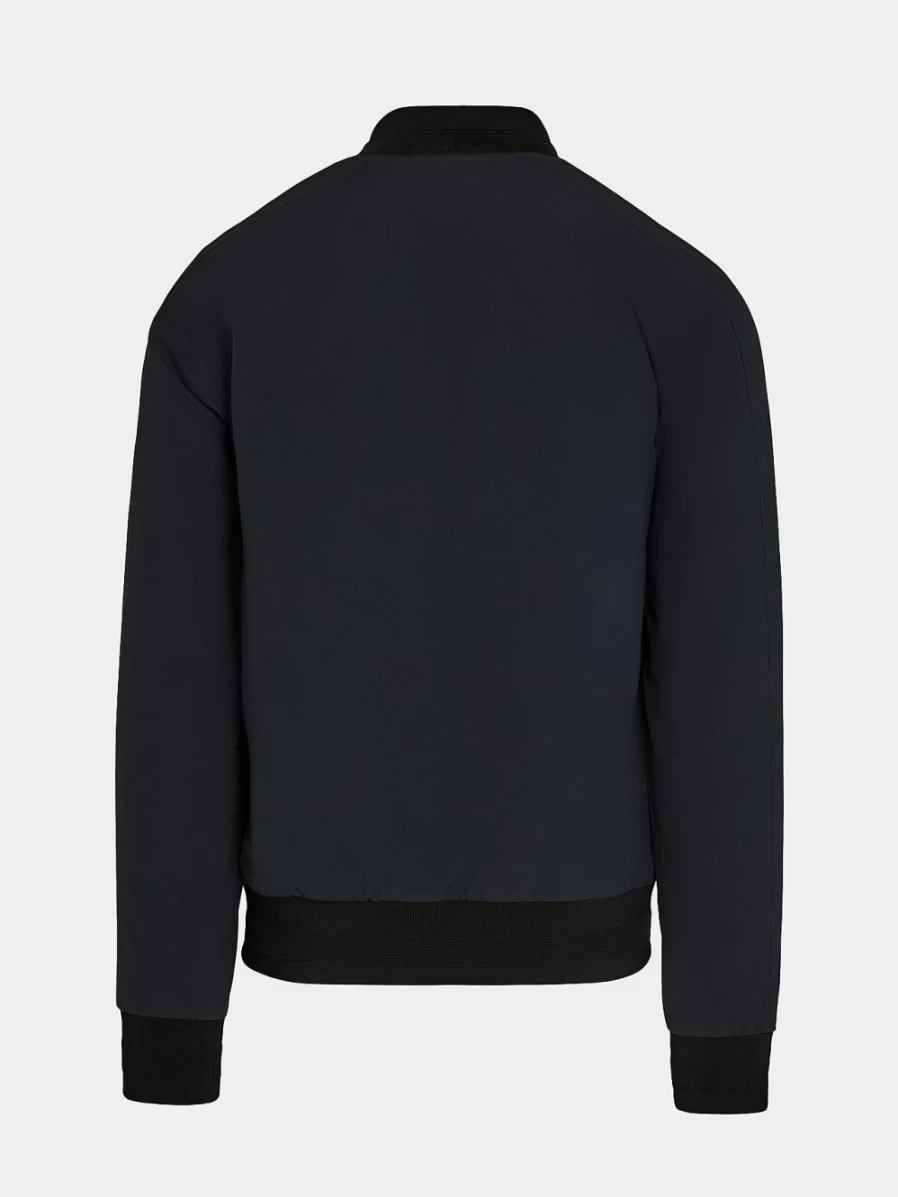 AlphaTauri Men's Black Taurobran® Bomber Jacket - Waterproof Outerwear