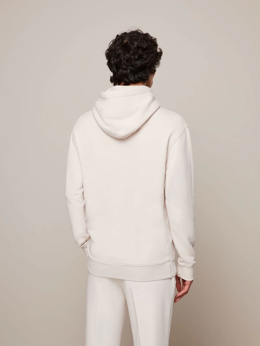 AlphaTauri Men's Off White Cotton Hoodie - Premium Comfort & Style