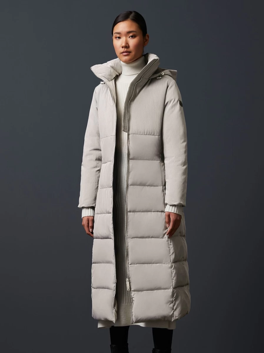 AlphaTauri Women's Sand Primaloft® Maxi Padded Coat - Lightweight Winter Jacket