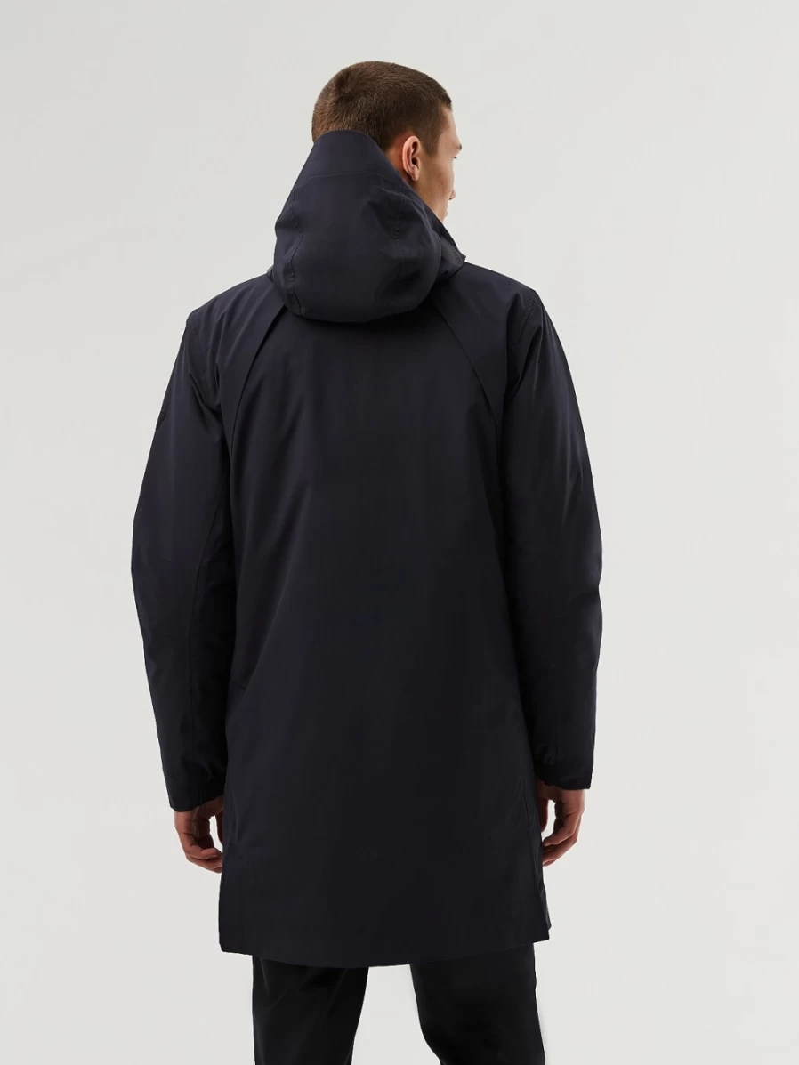 AlphaTauri Men's Navy Waterproof Packable Taurobran® Parka Jacket